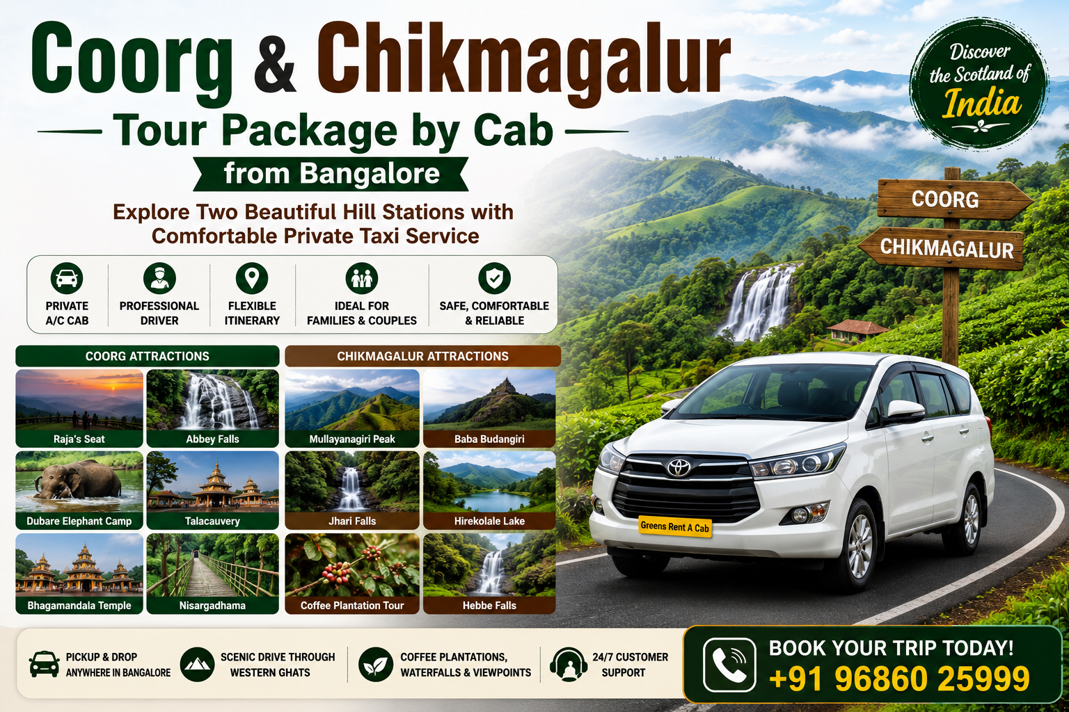 Bangalore to Mysore Taxi Booking