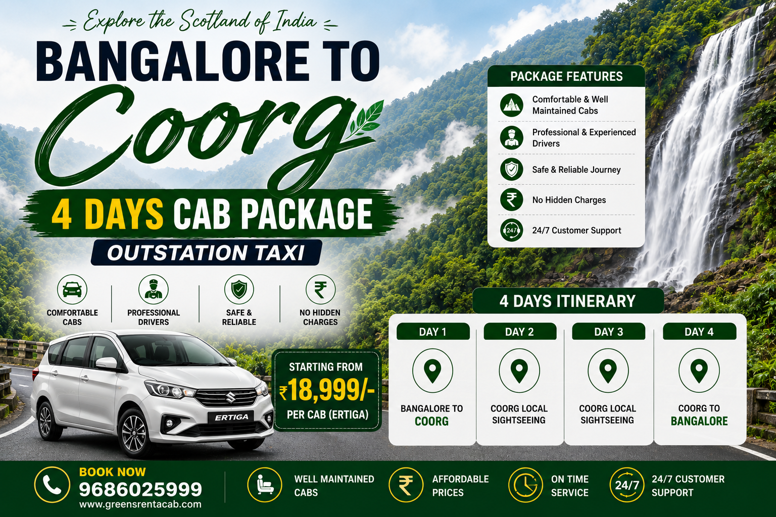 Bangalore to Mysore Taxi Booking
