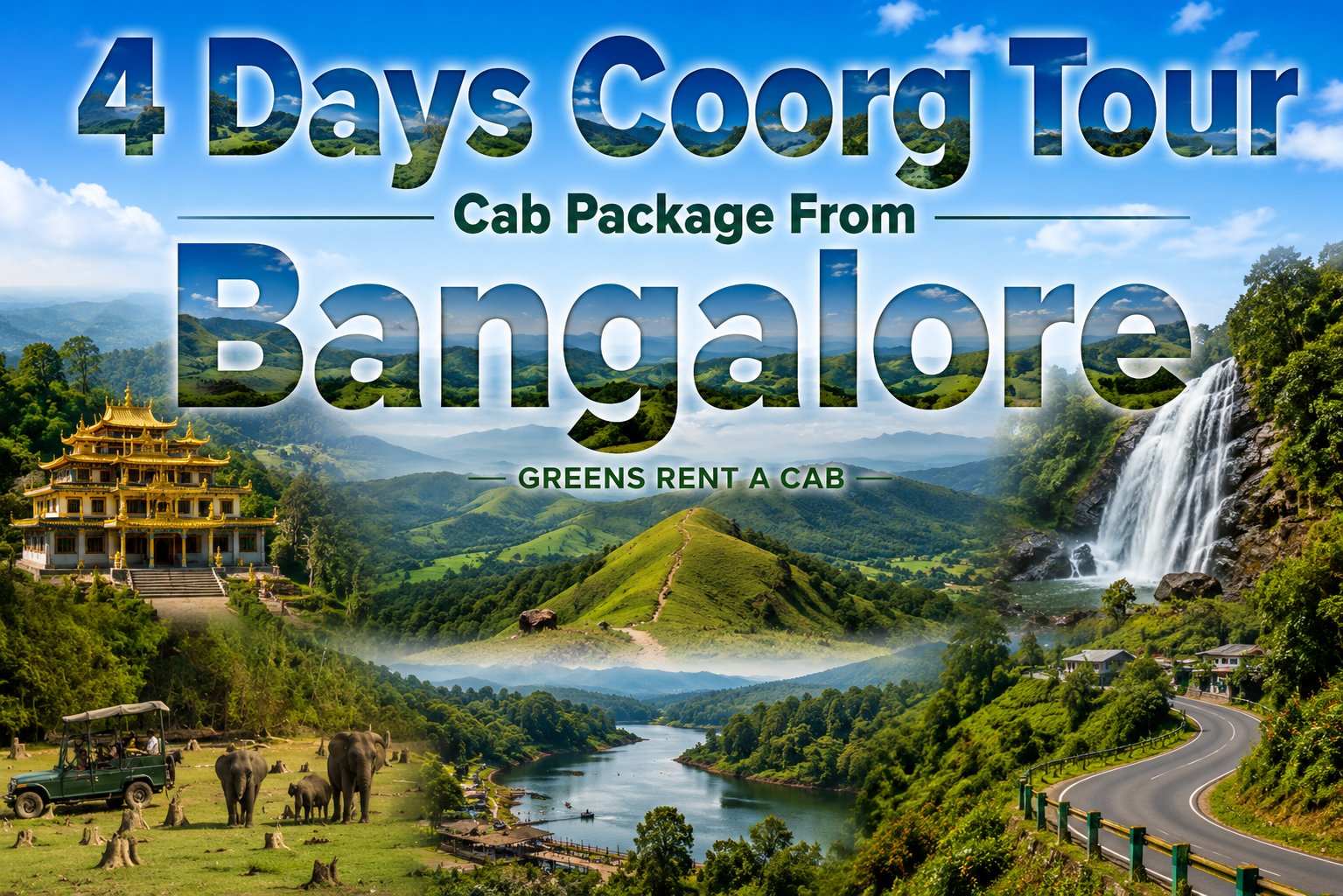 4 Days Coorg Tour Package from Bangalore by Cab | Coorg Sightseeing